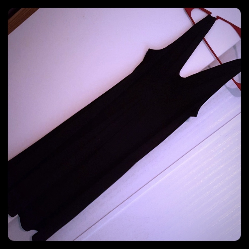 George stretch black dress
